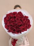 Красные Эквадорские розы 25 шт, арт.725