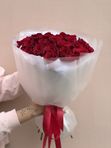 Красные Эквадорские розы 25 шт, арт.725