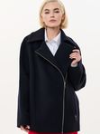 Косуха из 100%-й пальтовой шерсти чёрного цвета Марчелла