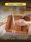 Корзина плетеная с ручками для хранения, для пикника БОЛЬШАЯ