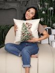 Lavatera_Home Новогодняя наволочка Медведь 40х40 см
