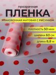 Бумага подарочная упаковочная для цветов матовая прозрачная
