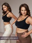 Бюстгальтер без косточек Very Well, бесшовный топ 4XL, черный