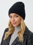 Шапка из полушерсти зимняя утепленная флисом