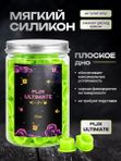 WJX Ultimate колпачки для краски тату в банке 13 мм (neon green), 100 шт