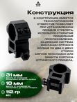 Кольца UTG AccuShot 25,4мм на Weaver, высокие