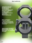 Кронштейн Vector Optics 1-Piece Extended Picatinny AR Mount 30мм 20MOA