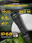 Фонарь подствольный Armytek Dobermann Pro Magnet USB XHP35 HI, 1400 lm, тёплый, до 363м, 1x18650, IP68, 115г