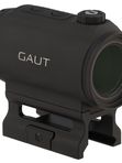 Коллиматорный прицел Gaut Tourmaline 1x25 закрытый, для ружья, точка 2 МOA, красная, 10 уровней подсветки, датчик движения, на Weaver / Picatinny