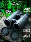 Бинокль профессиональный мощный для туризма и охоты GAUT Polaris, 8x42