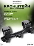 Кронштейн Vector Optics X-Accu 1.4 High Profile 30мм на Picatinny