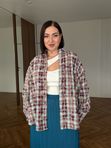 Юбка женская фактурная синяя