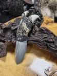 Нож из верхней челюсти медведя под левую руку