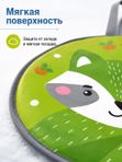 Ледянка мягкая с рисунком Енотик , зимние санки для детей, Ника