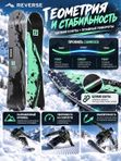 Сноуборд Reverse Splasher 153 см универсальный борд с мягкой жесткостью (4/10) и комбинированным прогибом CamRock