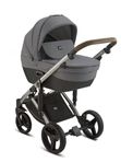 Коляска 3 в 1 Luxmom F5: Люлька + Прогулочный блок + Автокресло, черная