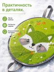 Ледянка мягкая с рисунком Енотик , зимние санки для детей, Ника