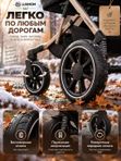Коляска 3 в 1 Luxmom 507 с автолюлькой, всесезонная, для новорожденных, черная
