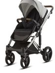 Коляска 3 в 1 Luxmom F5: Люлька + Прогулочный блок + Автокресло, черная