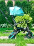 Велосипед складной трехколесный Luxmom 368 Синий (бирюзовый)