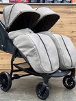 Коляска прогулочная для двойни LuxMom T11, Хаки