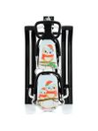 Снегокат детский 505 "TWINS BABY PUSH" разборный для двоих с двумя складными спинками и толкателем, Совы карнавал