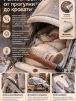 Санки-коляска Nika Ника Детям 7-8К с колесной базой, Бежевый (НД 7-8K/8)