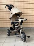Трехколесный велосипед с родительской ручкой Luxmom Dalux 3322, коляска-велосипед для малышей, Коричневый