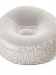 Надувное кресло Bestway Inflate-A-Chair, 112х112х66 см, серое, с велюровой поверхностью