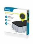 Тент для бассейна Bestway 404х201х100 см, защитное накрытие для каркасного бассейна, графит