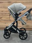 Коляска-трансформер детская Luxmom 570 3B1 (эко-кожа) с автолюлькой ,хаки