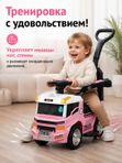 Детский толокар каталка BEJ-518 розовый, звуковое и световое сопровождение