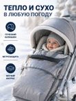 Санки-коляска Nika Ника Детям 7-8К с колесной базой, Дымчатый серый (НД 7-8K/9)
