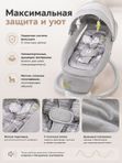 Электрокачели LuxMom Mastela 08209 Шезлонг для новорожденных, Укачивание 5 скоростей, Пульт ДУ, Капюшон