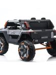 Детский электромобиль внедорожник ABM-5199 Jeep Baggi: мощный джип на аккумуляторе, с пультом ДУ, музыкой и световыми эффектами, для мальчиков и девочек, серый