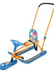 Снегокат "Twiny2" малышарики, с родительской ручкой