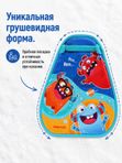 Ледянка грушевидная с рисунком Монстрики (ЛГ46/МН), зимние санки для детей, яркие зимние развлечения