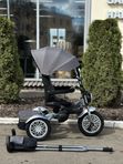 Трехколесный велосипед с родительской ручкой и поворотным сиденьем Luxmom Dalux 3311, Серый