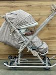 Санки-коляска Nika Ника Детям 7-8К с колесной базой, Бежевый (НД 7-8K/8)
