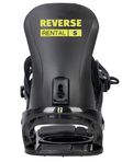 Крепления для сноуборда Reverse Rental S, универсальные, алюминиевые бакли, для начинающих и проката, черный с желтым
