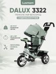 Трехколесный велосипед с родительской ручкой Luxmom Dalux 3322, коляска-велосипед для малышей, Зеленый