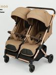 Прогулочная коляска для двойни LUXMOM 556, Хаки