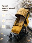 Санки-коляска 3в1 Nika (Ника НД7-5Н) для новорожденных, с колесной базой, горчичный, зимние прогулки