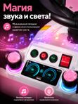 Детский толокар каталка BEJ-518 розовый, звуковое и световое сопровождение