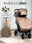 Коляска прогулочная BABALLO 2025/Babalo Future Коричневая, черная рама, механическая регулировка спинки, рюкзак