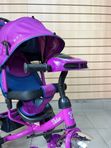 Трехколесный велосипед с родительской ручкой Luxmom Dalux 3322, коляска-велосипед для малышей, Фиолетовый