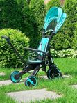 Велосипед складной трехколесный Luxmom 368 Синий (бирюзовый)