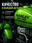 Детский электромобиль / электромотоцикл / мотоцикл HARLEY SMT-988, аккумулятор 12V4.5AH, до 30 кг, зеленый