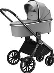 Коляска детская 2в1 Luxmom 777 (Люлька + Прогулочный блок), серый