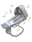 Электрокачели / Шезлонг для новорожденных LuxMom Mastela 08207 Укачивание, Музыка, Съемный столик